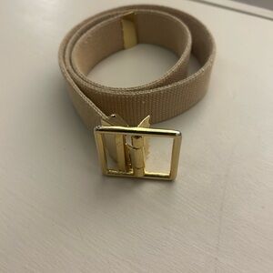 Belt with Gold Buckle-Marine Corps Vanguard 18-32 tan